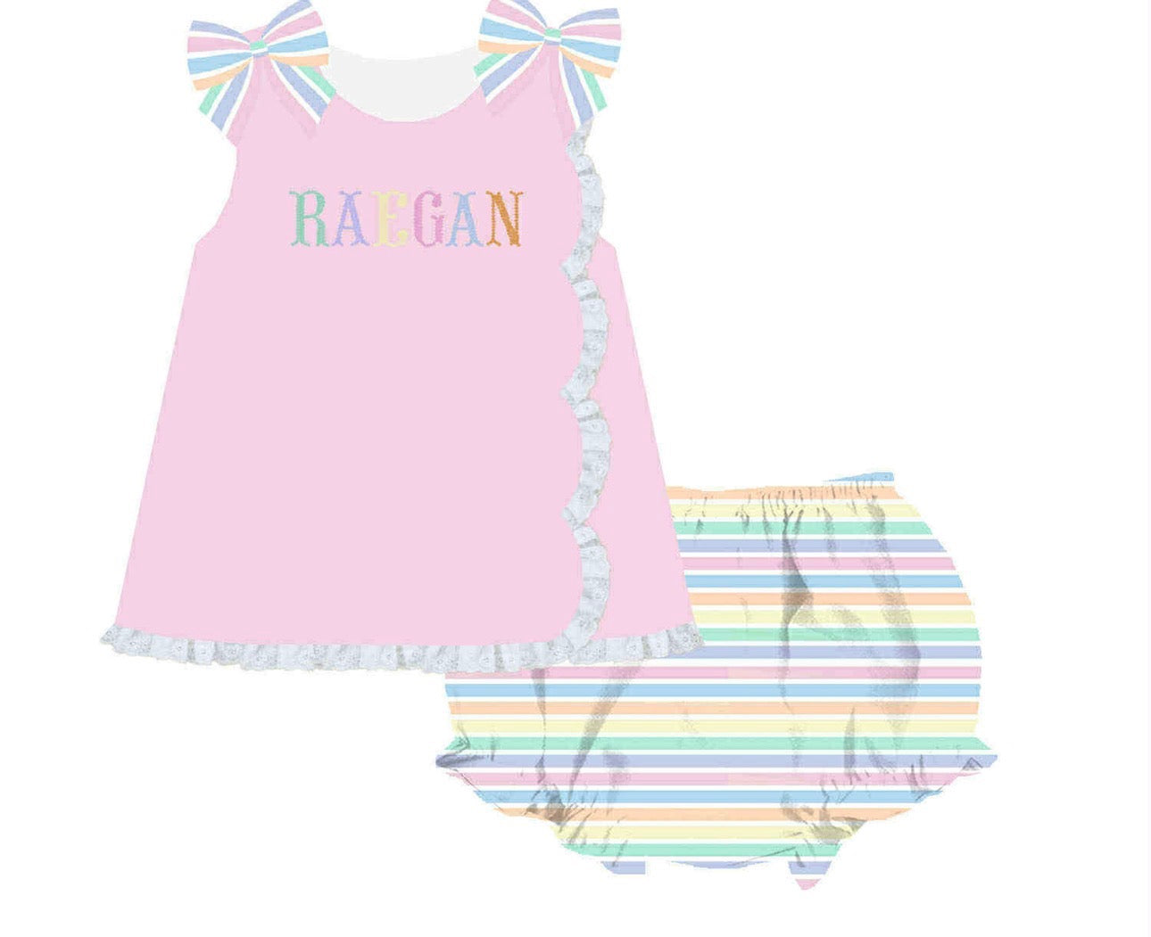 PRETTY IN PASTEL CUSTOM NAME HAND FRENCH KNOT( ETA MARCH 2026)