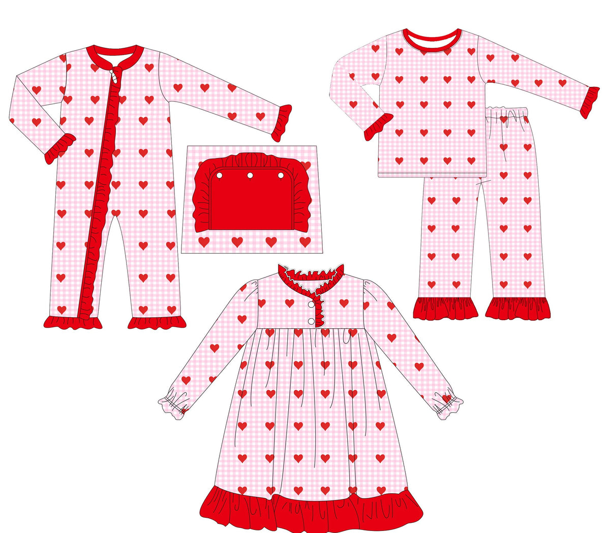 $22 SALE PREORDER ETA FEBRUARY 2027: HEART LOUNGEWEAR