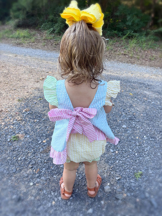 RTS DOWN BY THE BAY HAND-SMOCK DIAPER SET