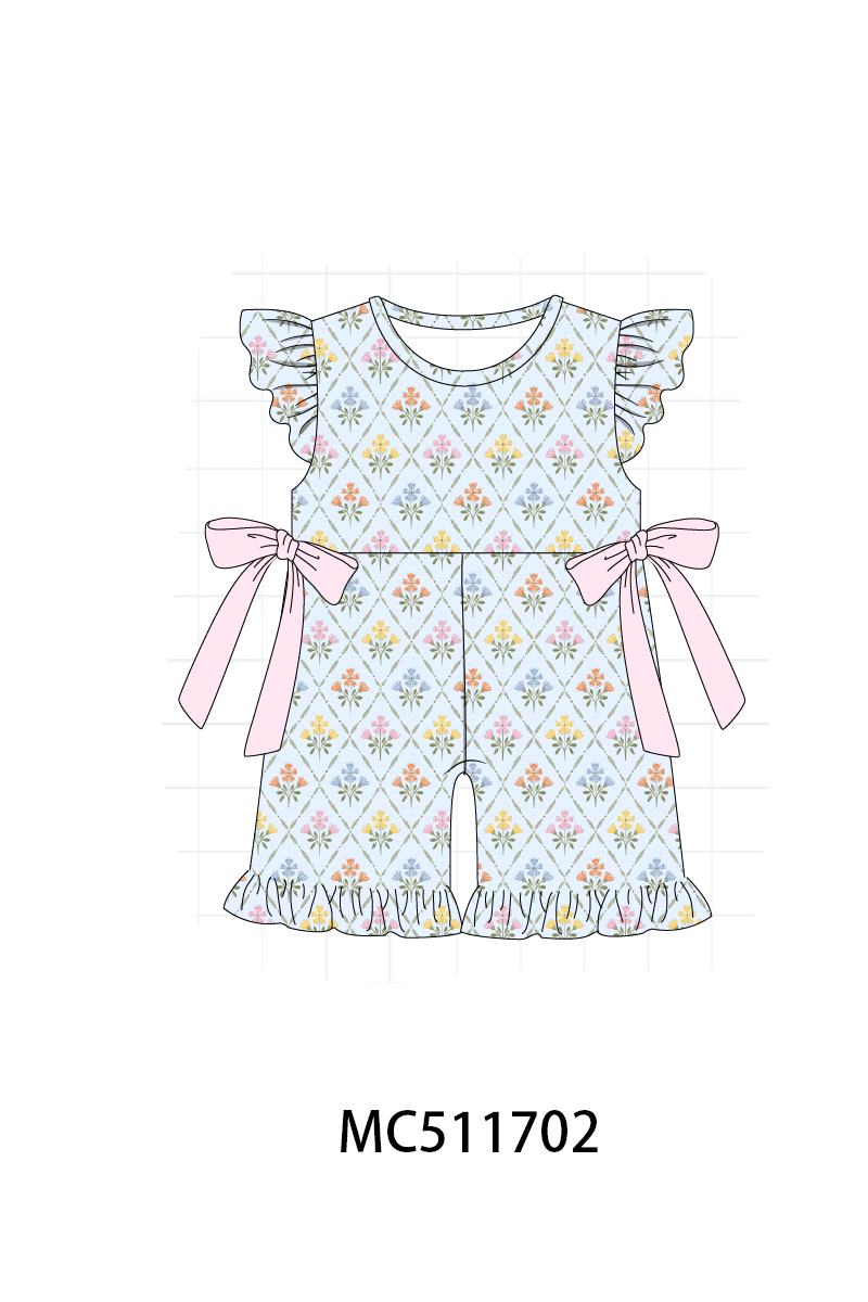 ETA May PO75 Blue floral print ruffle collection