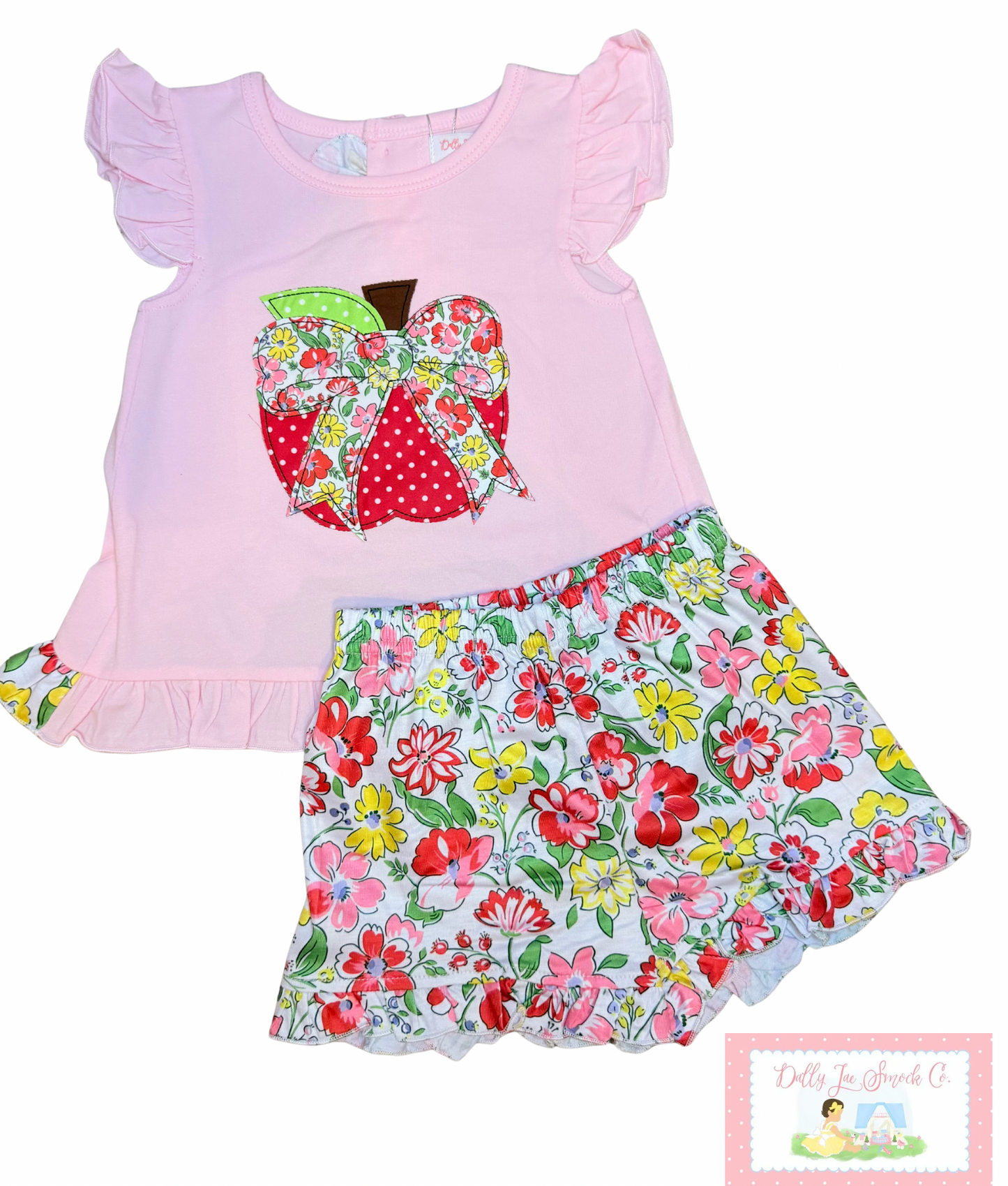RTS APPLIQUÉ APPLE SHORT SET