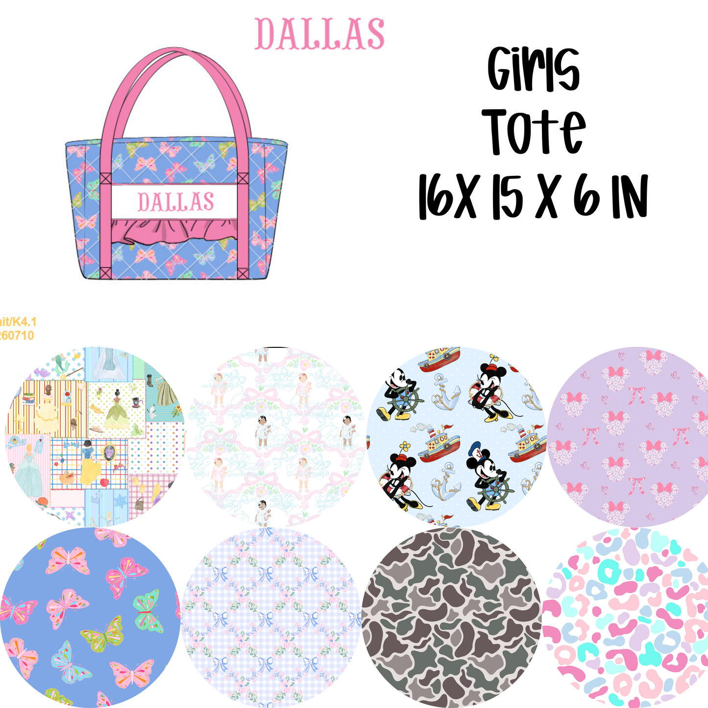 PREORDER #28 DALLY JAE GIRLS SMOCKED LUGGAGE