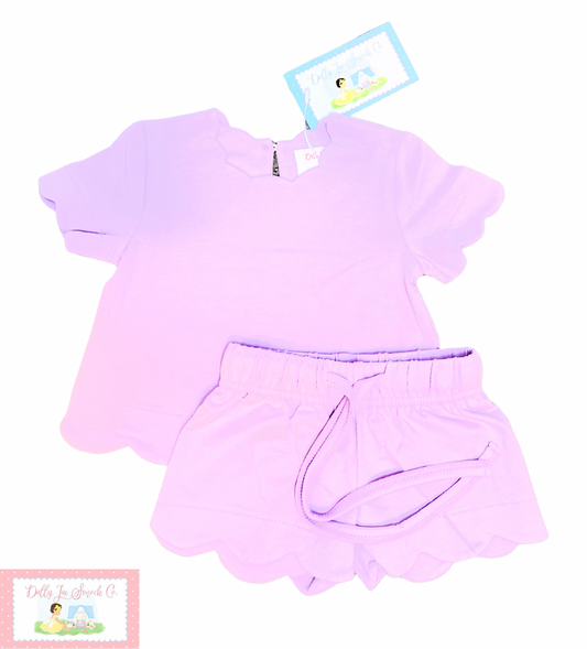 READY TO SHIP SCALLOP SET- NO EMBROIDERY