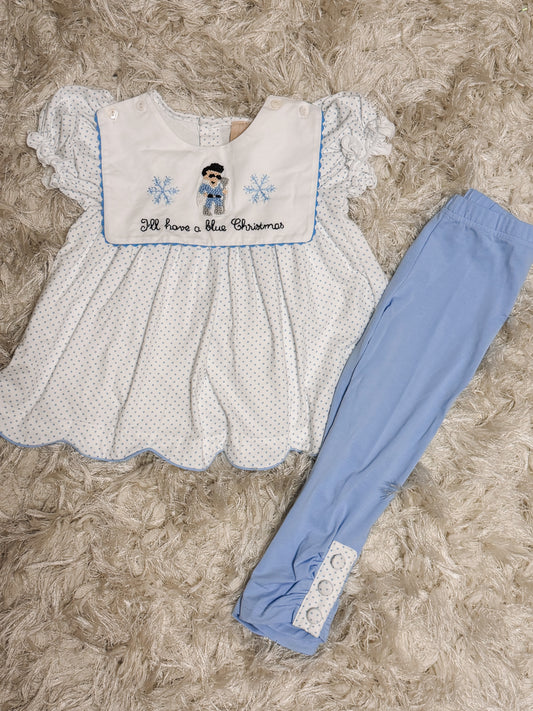 PREORDER #25 ETA OCTOBER 2026 BLUE CHRISTMAS PANT SET