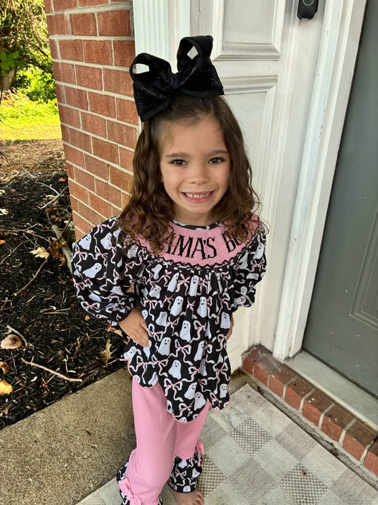 RTS MAMA’S BOO WITH PEARLS HANDSMOCK 3 PC SET