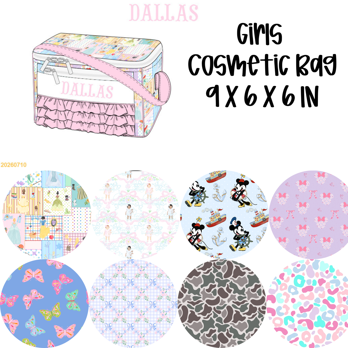 PREORDER #28 DALLY JAE GIRLS SMOCKED LUGGAGE