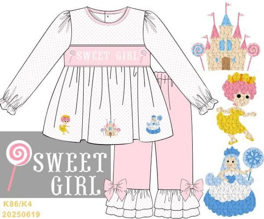 PREORDER #25 ETA OCTOBER 2026 CUSTOM NAME SWEET GIRL SMOCK