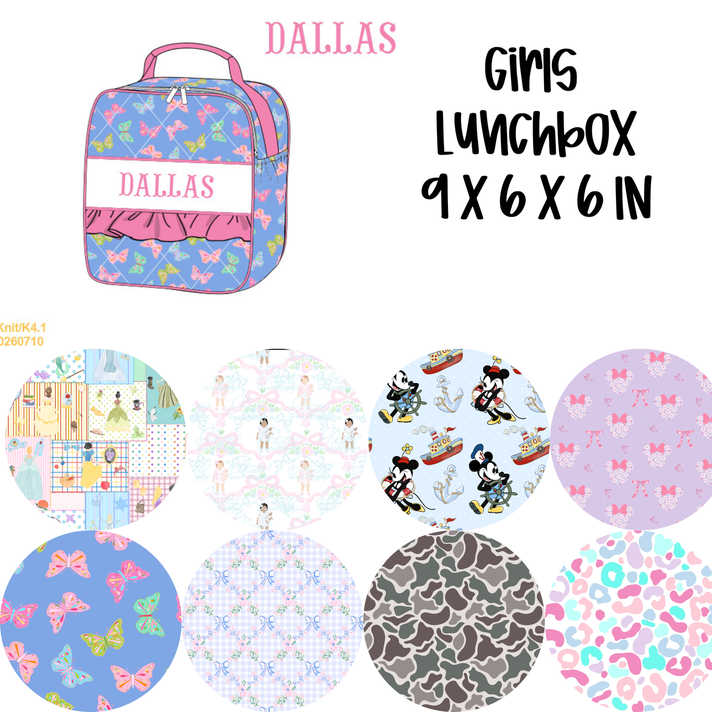 PREORDER #28 DALLY JAE GIRLS SMOCKED LUGGAGE