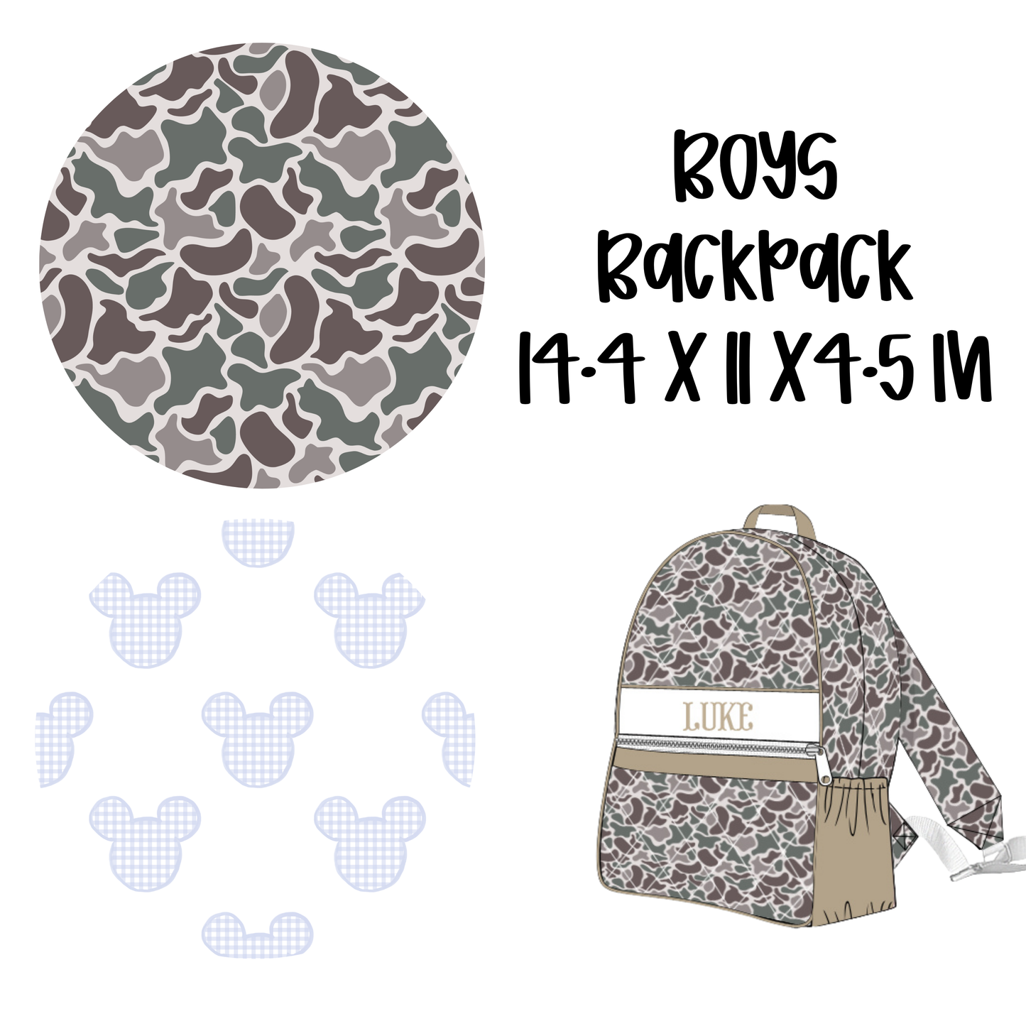 PREORDER #28 DALLY JAE BOYS SMOCKED LUGGAGE