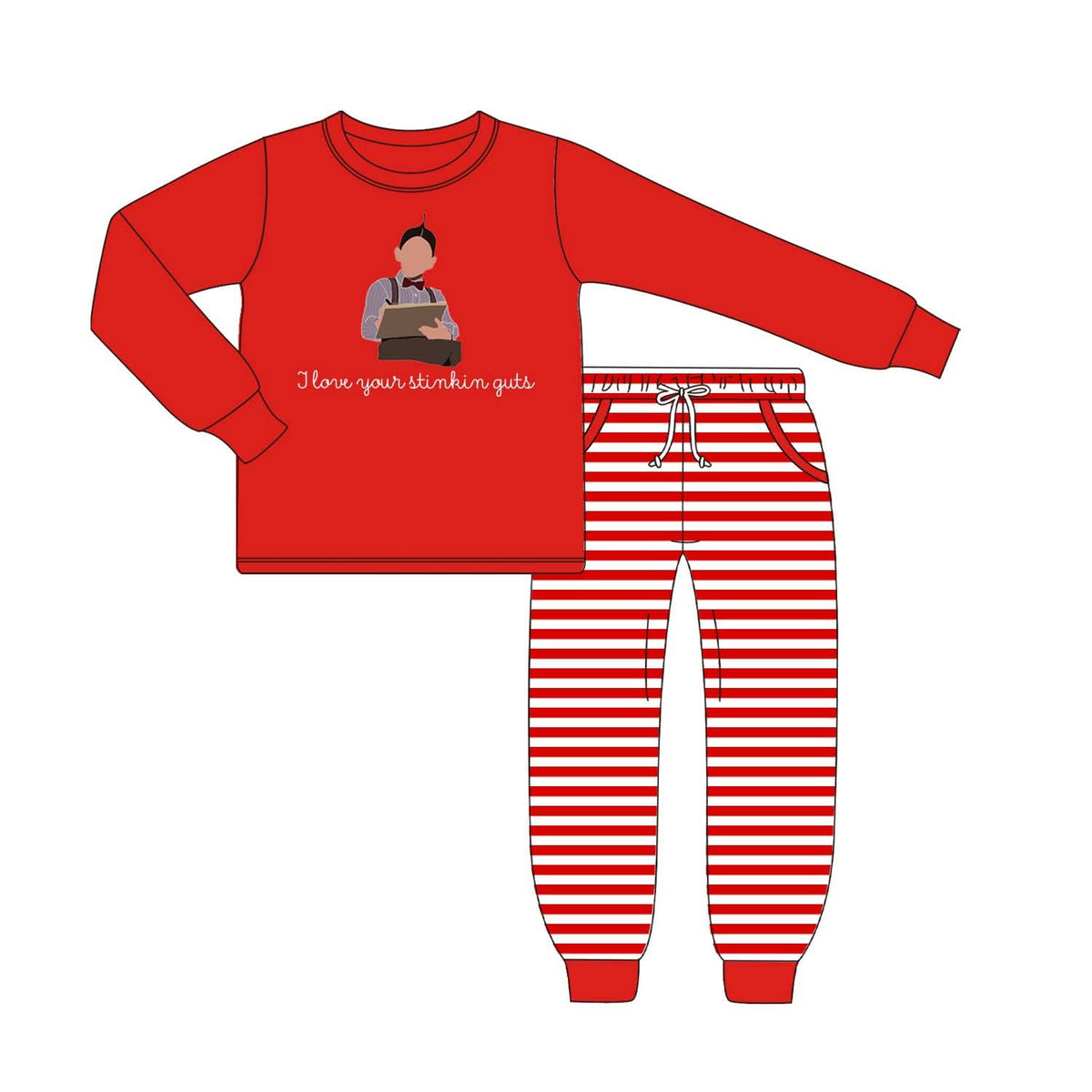 PREORDER #31 ETA JANUARY 2027 I LOVE YOUR STINKIN GUTS JOGGER BOY SET