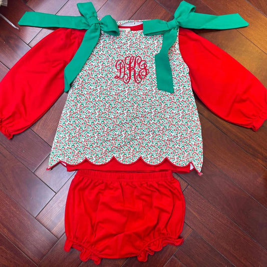 PREORDER #25 ETA OCTOBER 2026 FLORAL MONOGRAM DIAPER SET