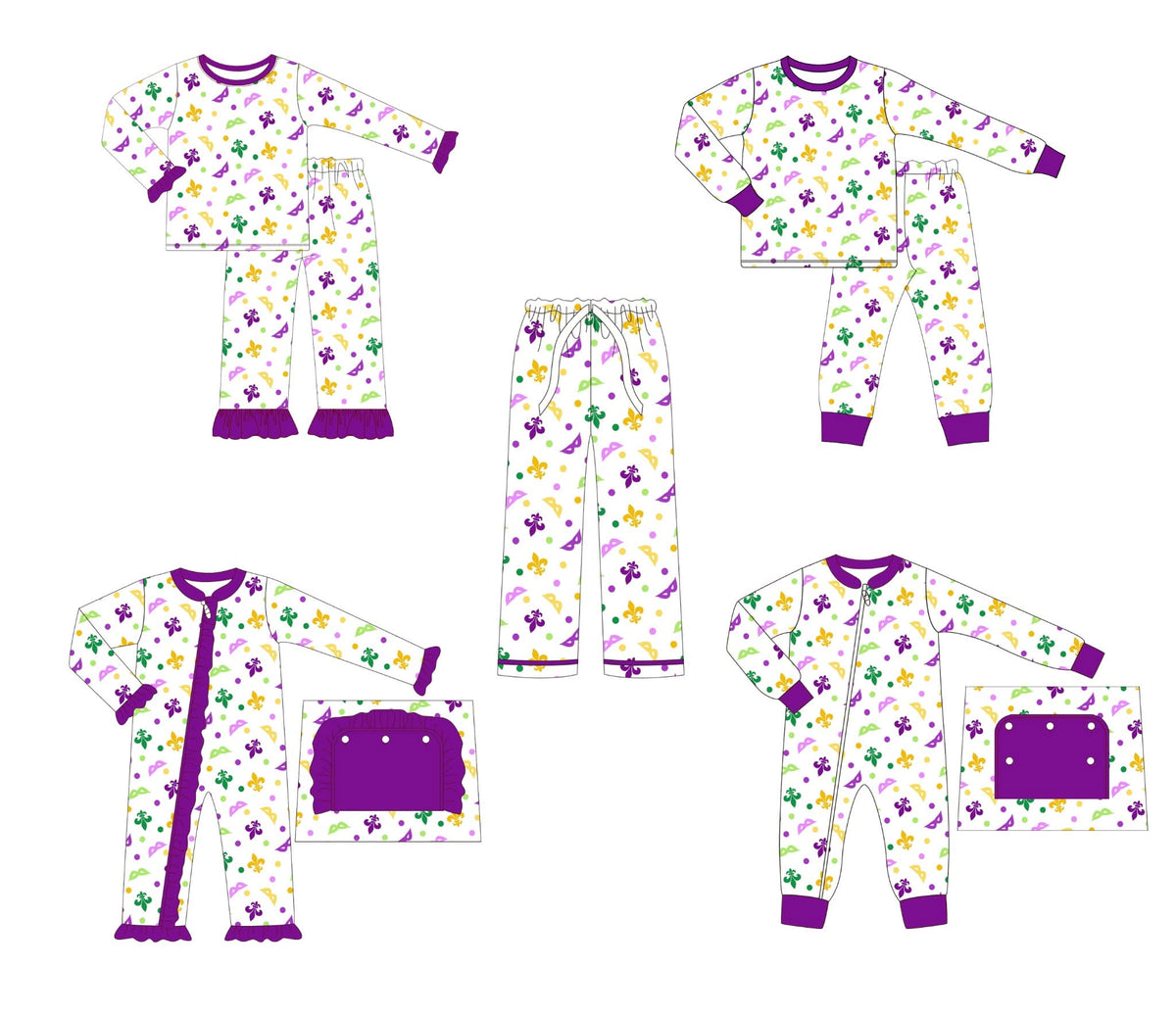 $22 SALE PREORDER ETA FEBRUARY 2027: PURPLE LOUNGE WEAR