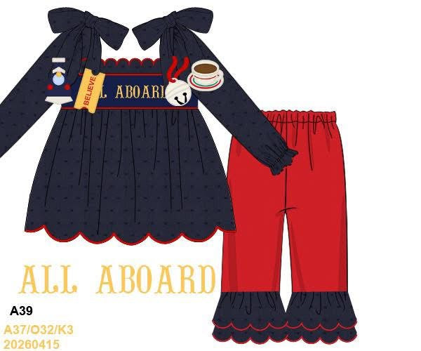 PREORDER #25 ETA OCTOBER 2026 ALL ABOARD PANT SET