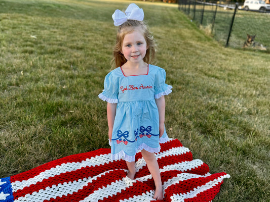 RTS GOD BLESS AMERICA DIAPER SET