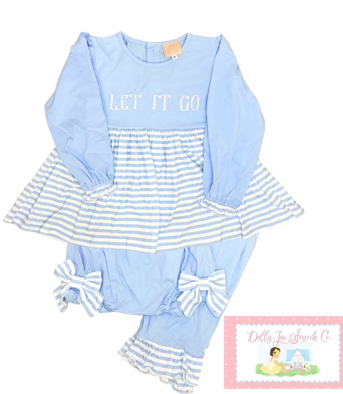 RTS BLUE STRIPES 3 PC SET DIAPER COVER AND PANTS