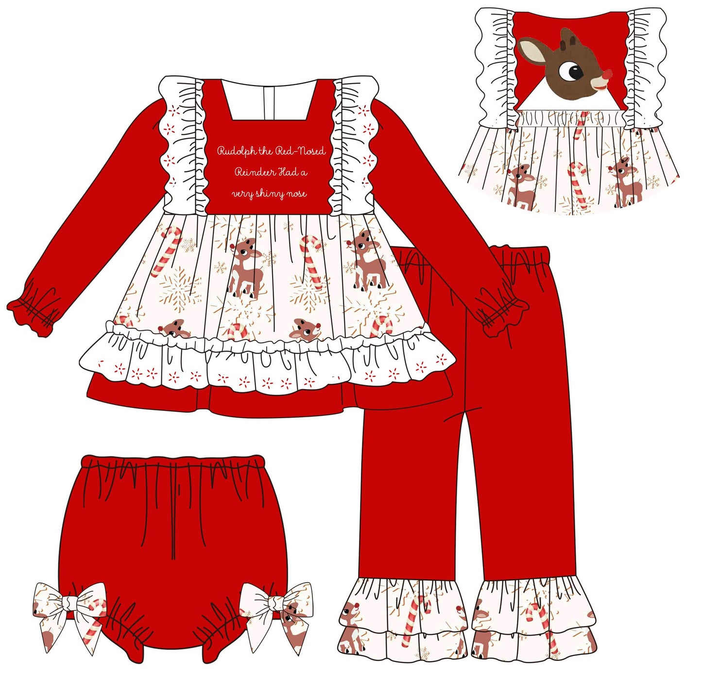 PREORDER #24 ETA OCTOBER 2026 RUDOLPH 3 PC SET