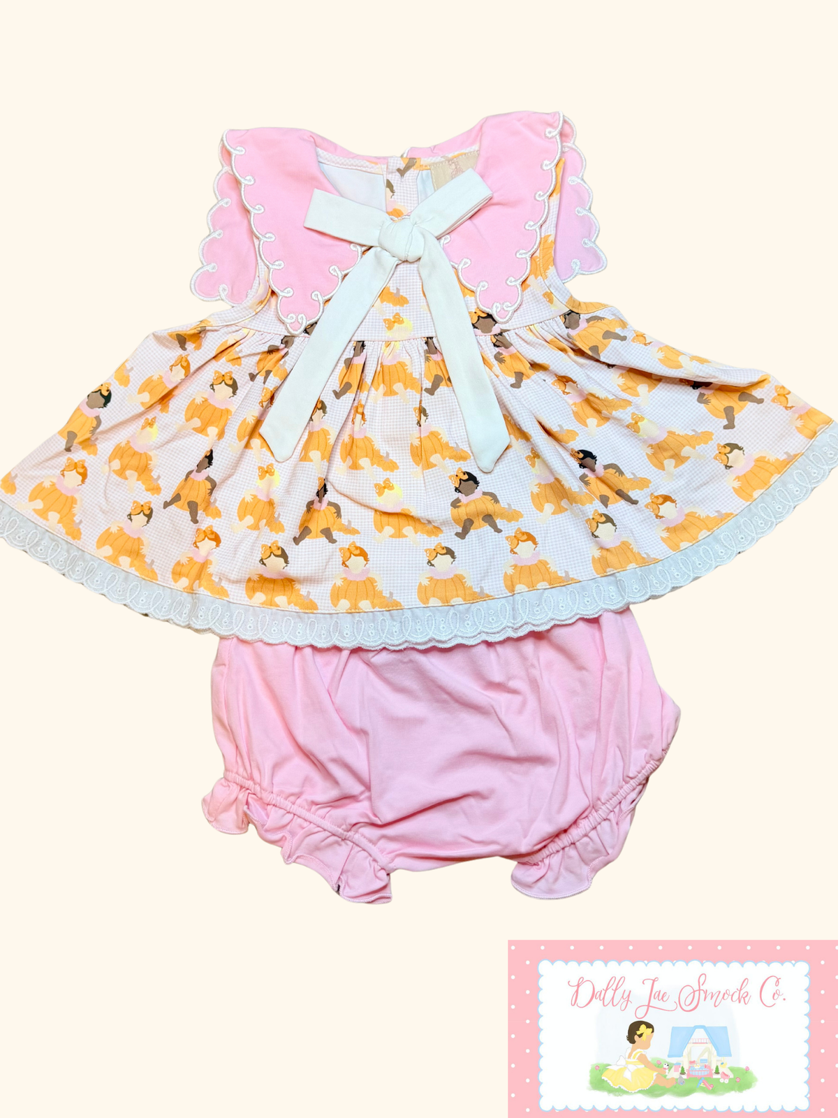 RTS PUMPKIN BABY DIAPER SET