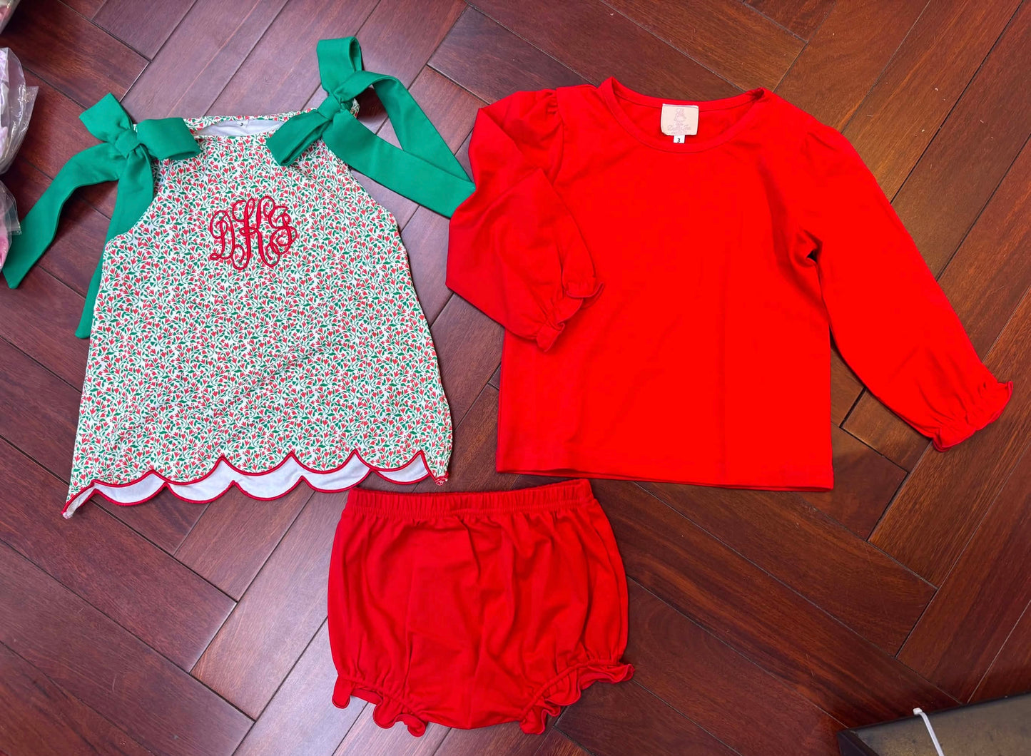 PREORDER #25 ETA OCTOBER 2026 FLORAL MONOGRAM DIAPER SET