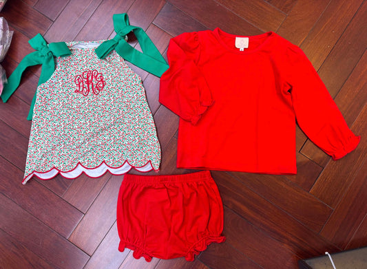 PREORDER #25 ETA OCTOBER 2026 FLORAL MONOGRAM DIAPER SET