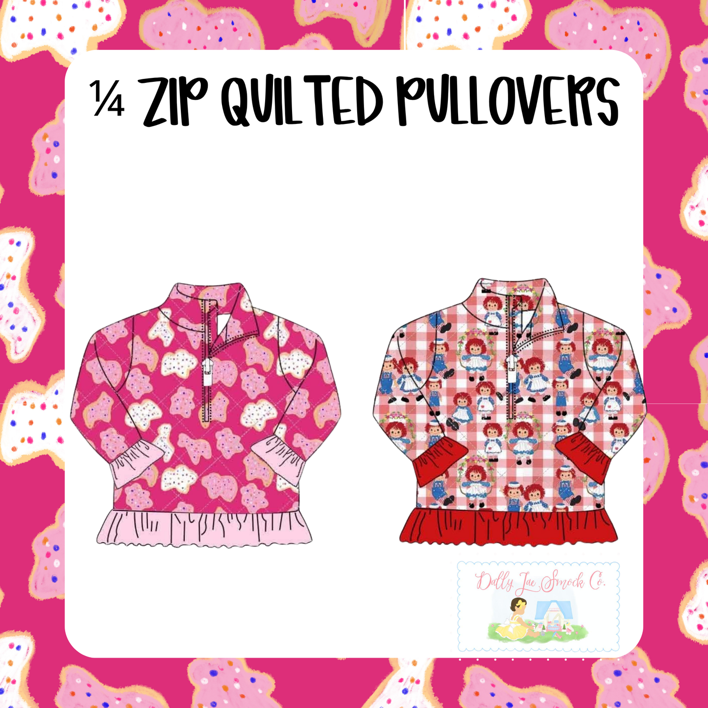 DOTD QUILTED 1/4 ZIP JACKET PREORDER ETA LATE NOVEMBER