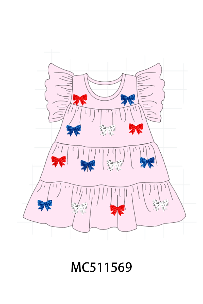 ETA May PO75 Patriotic sequin tiered dress collection