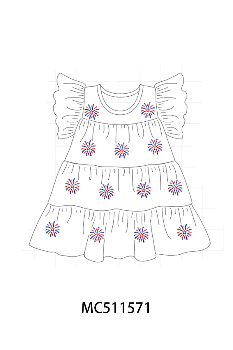 ETA May PO75 Patriotic sequin tiered dress collection