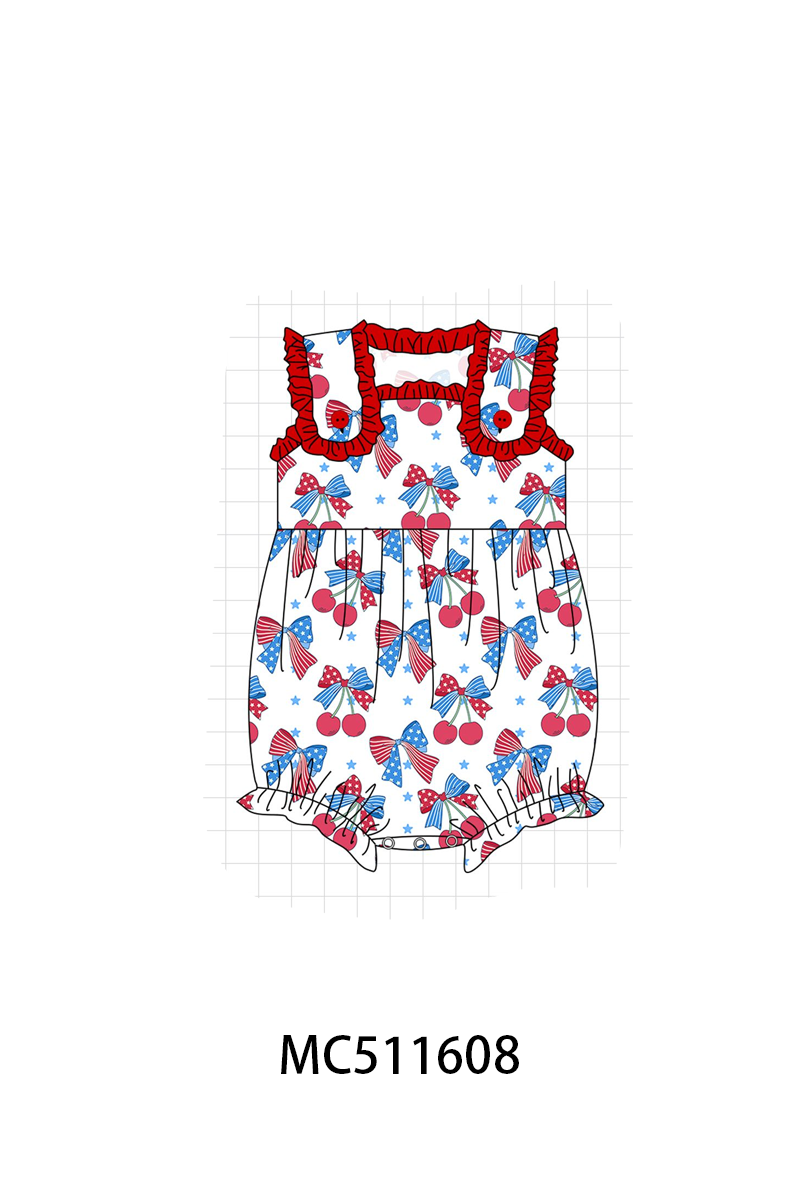 ETA MayPO75 Patriotic cherry bow ruffle collection