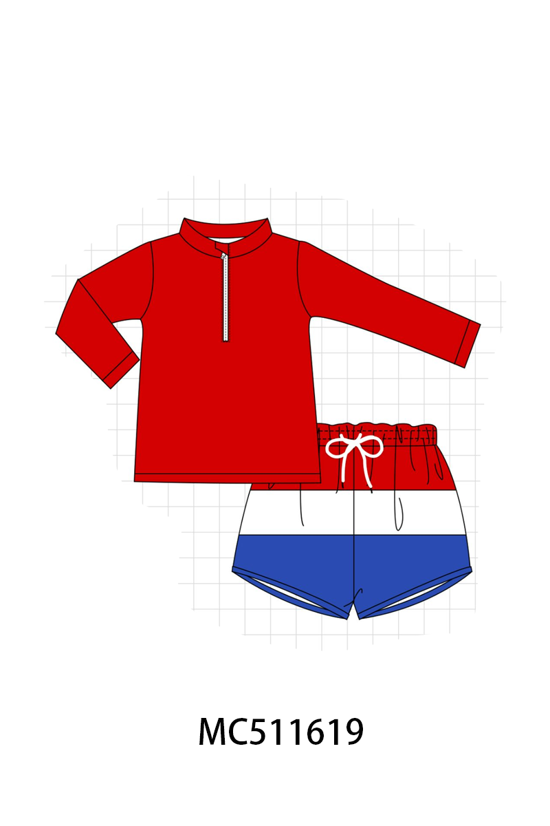 ETA May PO75 Red white navy Patriotic floral collection