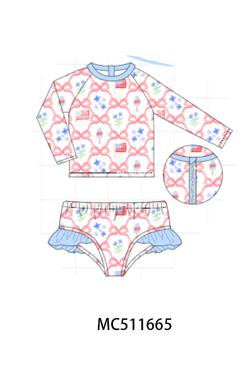 ETA May PO75 Blue floral bow tie collection 1