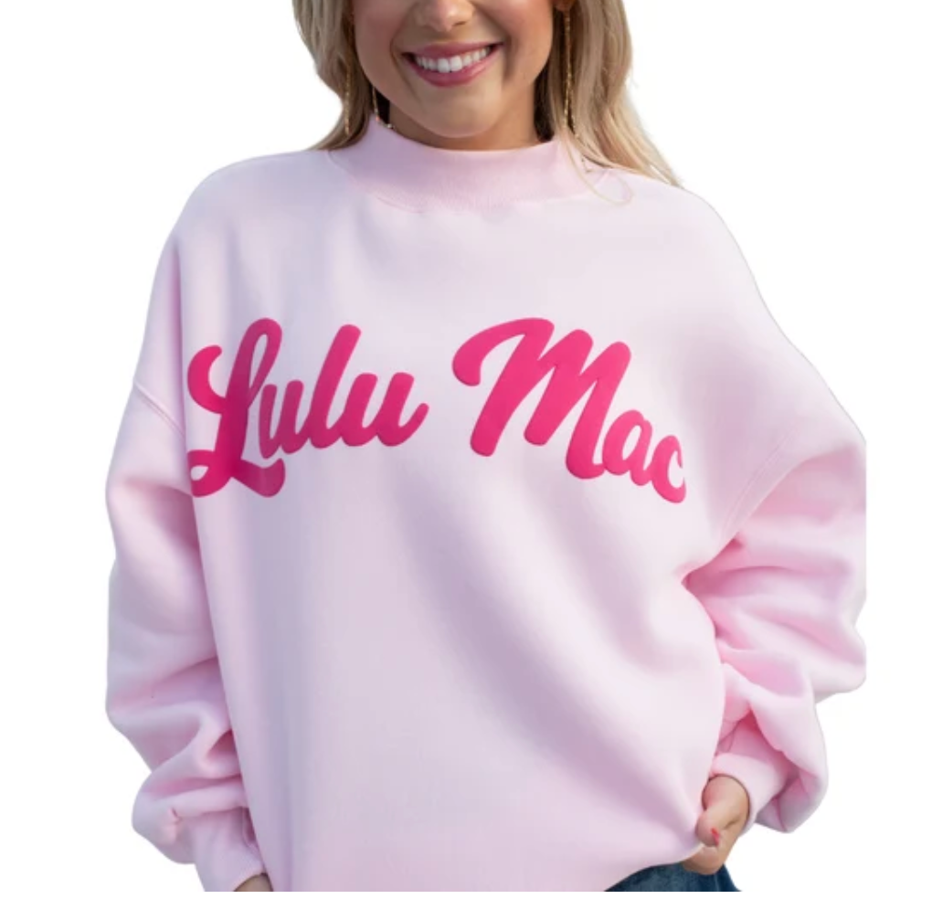 LULU MAC SCRIPT SWEATSHIRT