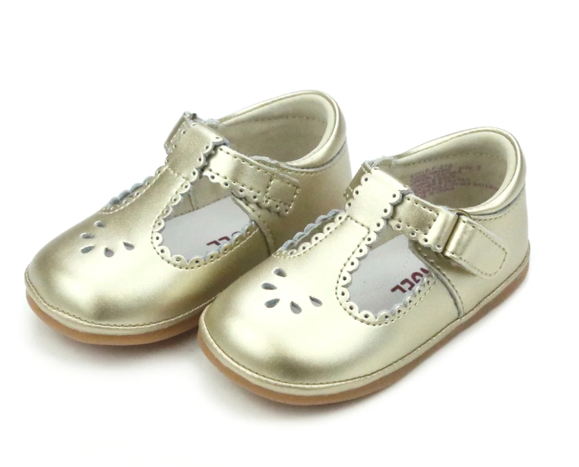 Dottie Scalloped T-Strap Mary Jane (Baby)