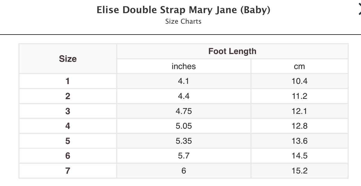 Elise Double Strap Mary Jane (Baby)
