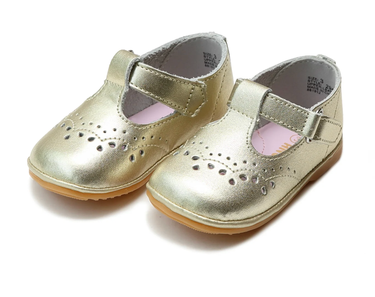 Birdie Leather T-Strap Mary Jane (Baby)