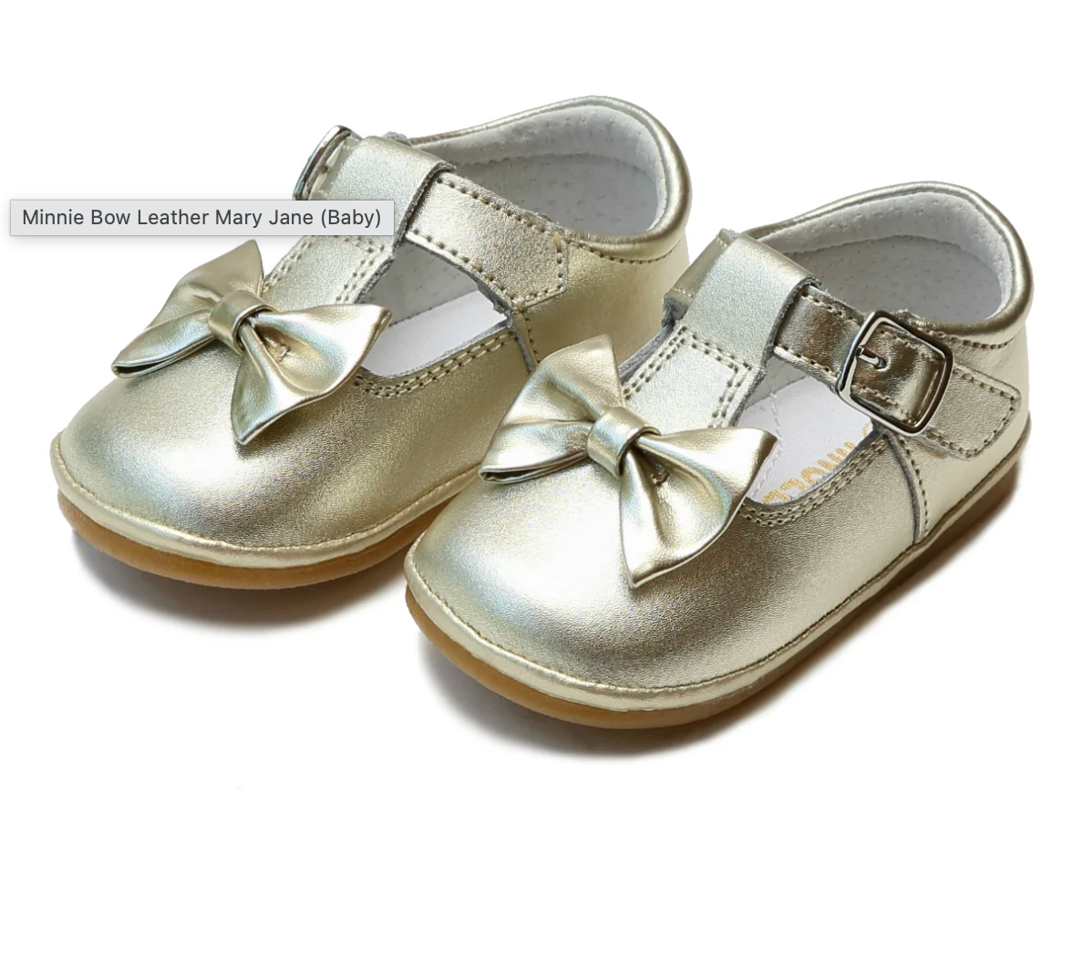 Minnie Bow Leather Mary Jane (Baby)