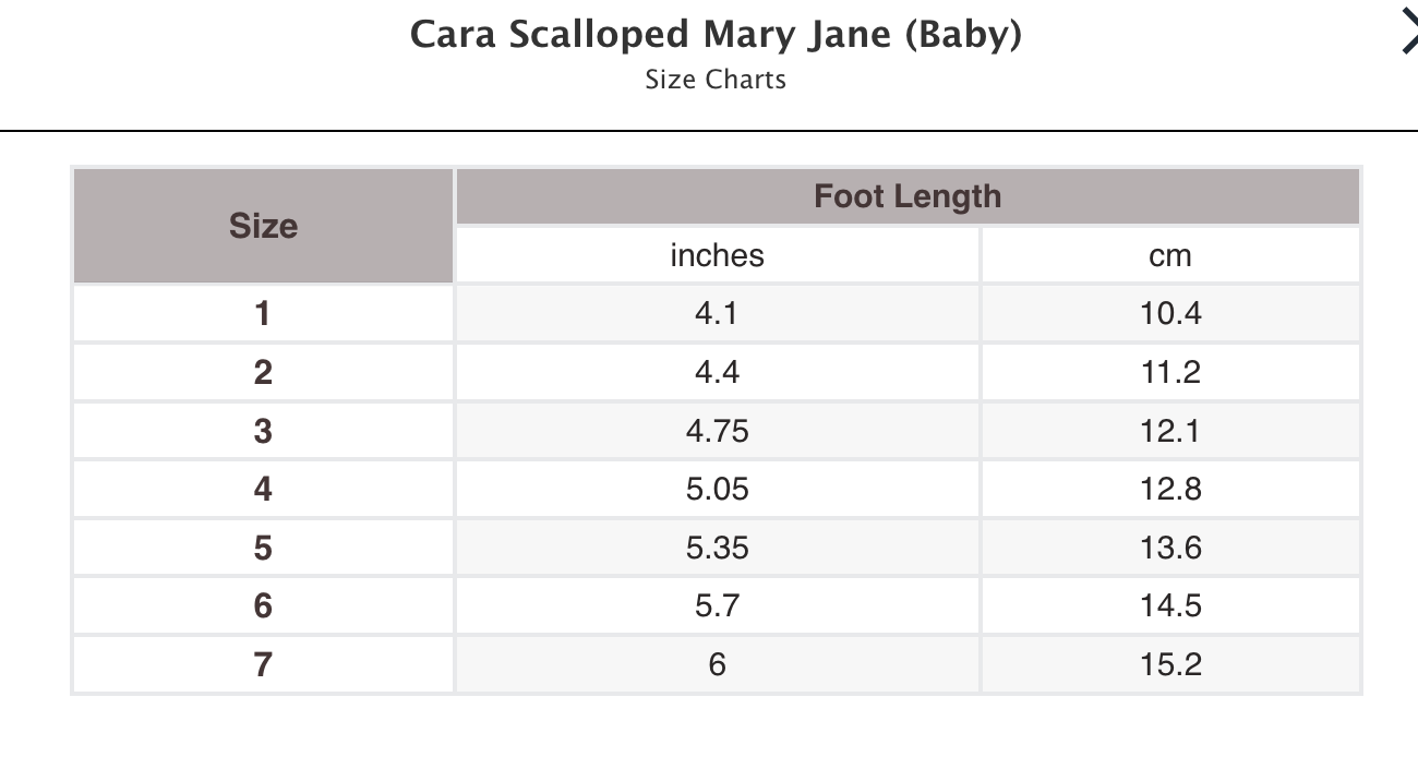 Cara Scalloped Mary Jane (Baby)